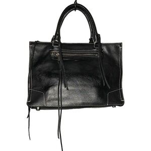 Rebecca Minkoff Black Leather Biker Handbag